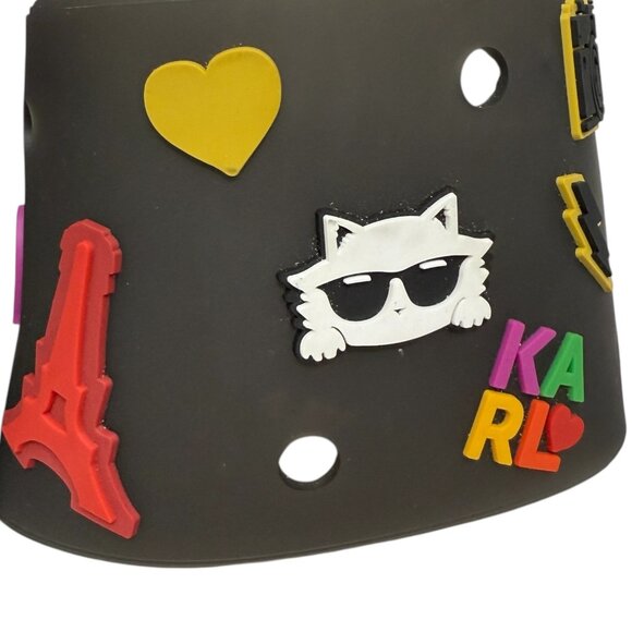 Karl Lagerfeld Paris Thea Jelly Translucent Pool Slides Sandals Women's Size 9 - Picture 7 of 12